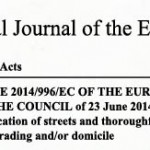 2014 EU Street Nomenclature Directive